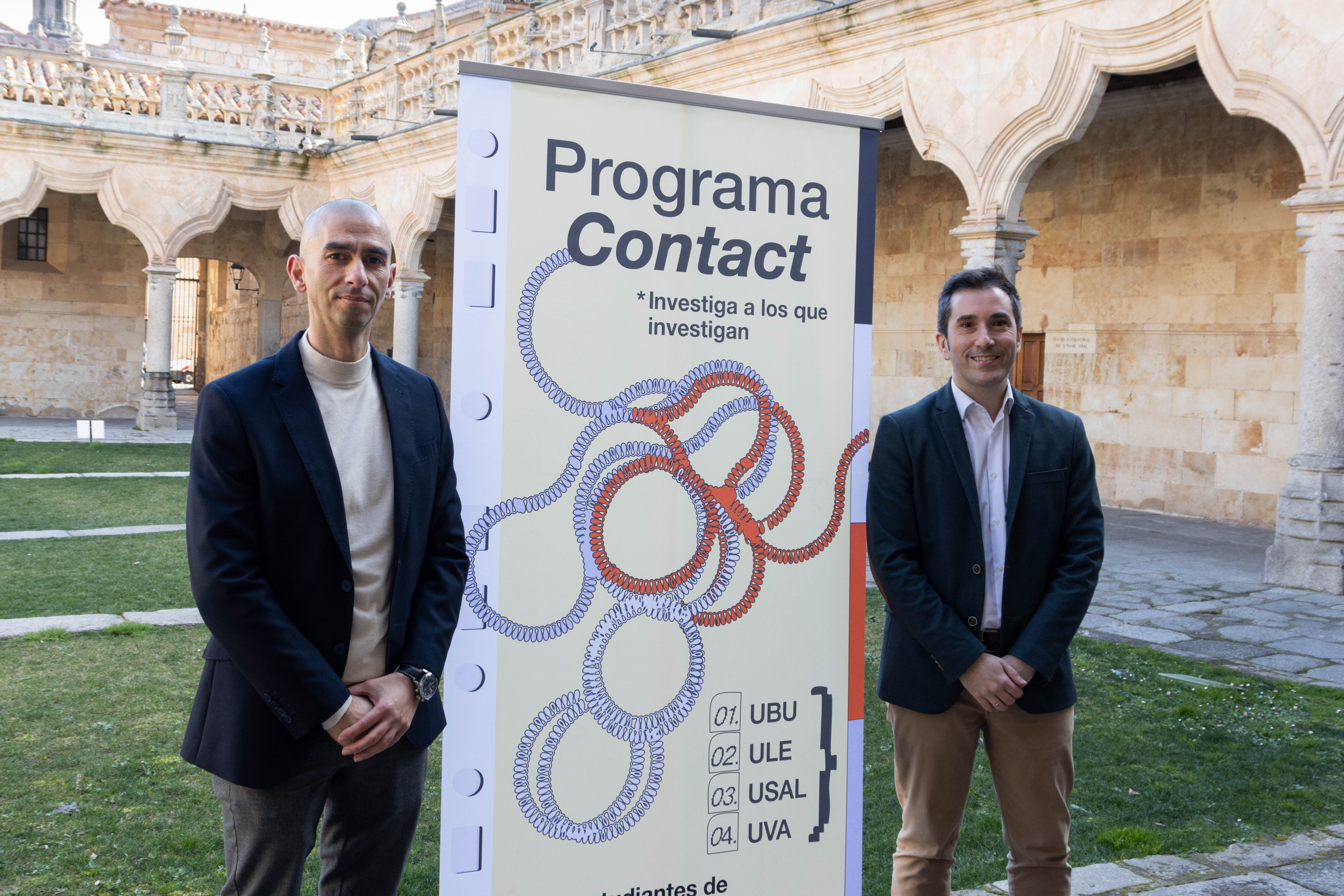 Raúl Rivas y Federico Bueno de Mata en la presentación del programa "Contact: Investiga a los que investigan"