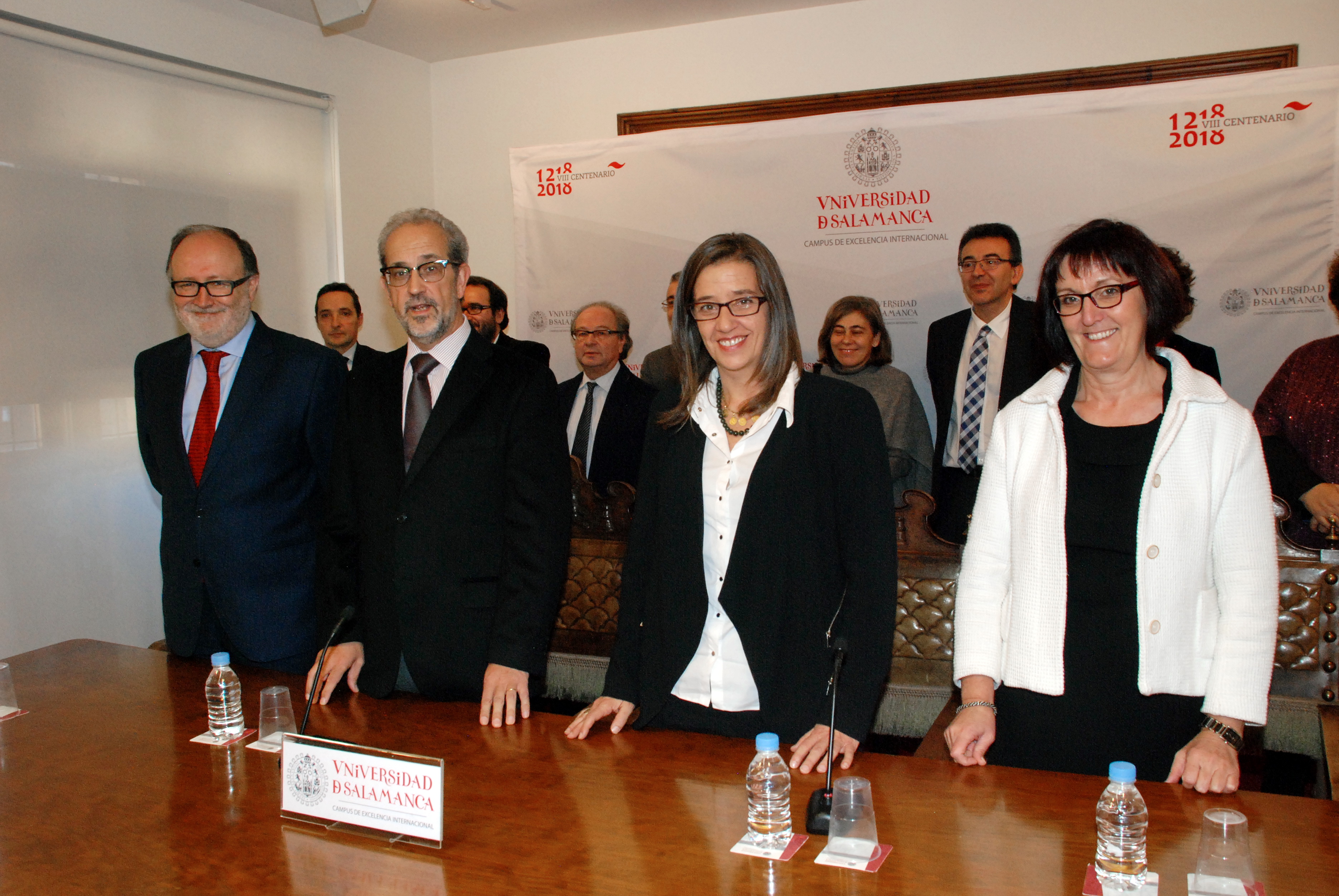 Mariano Esteban de Vega, Daniel Hernández Ruipérez, Pilar Martín Aresti y María Luisa Martín Calvo.