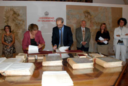 La Universidad de Salamanca y la Fundación Vista Linda intercambiarán obras artísticas y bibliográficas
