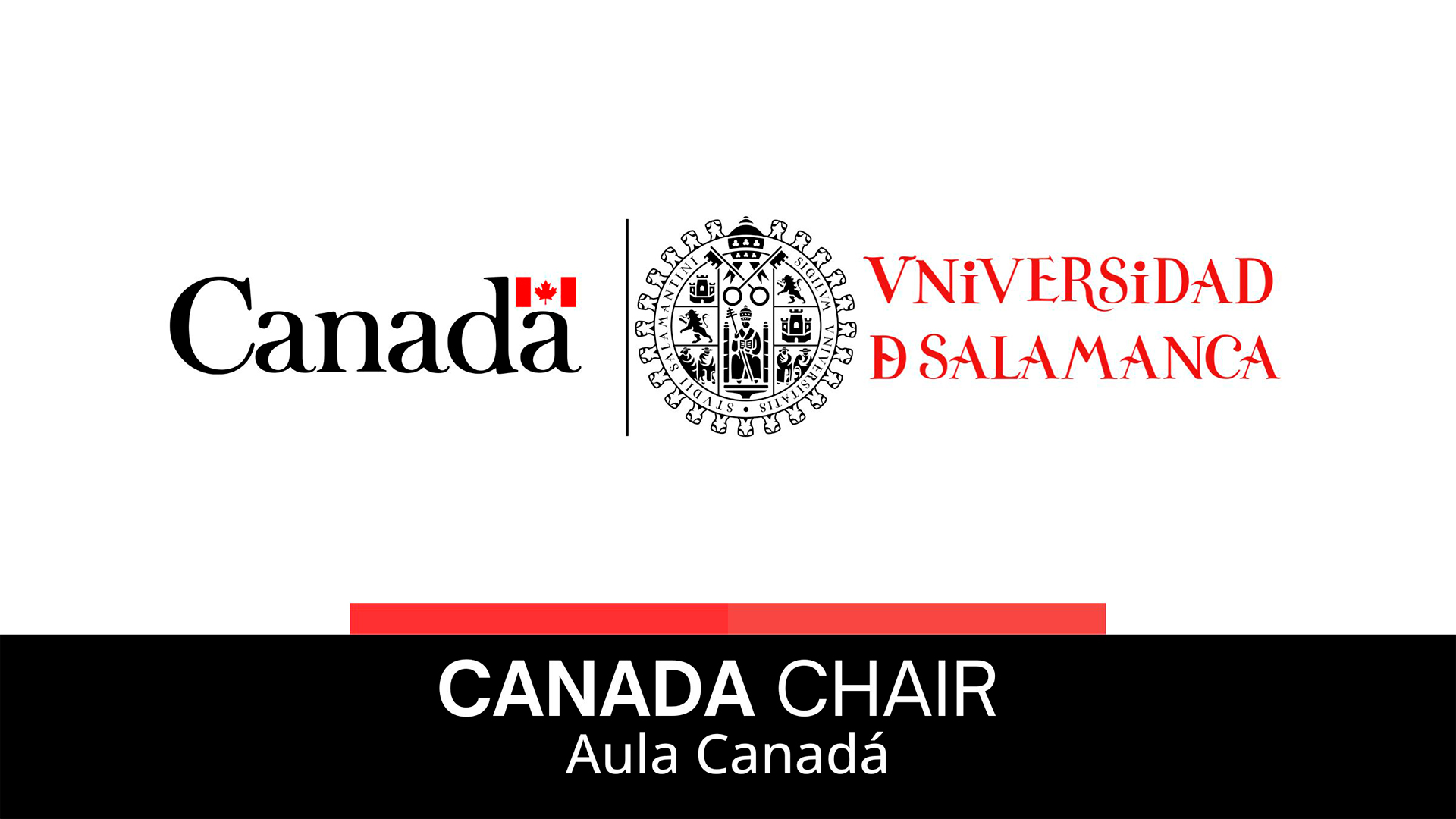 Identidad gráfica del Aula Canadá (Canada Chair) de la Universidad de Salamanca.