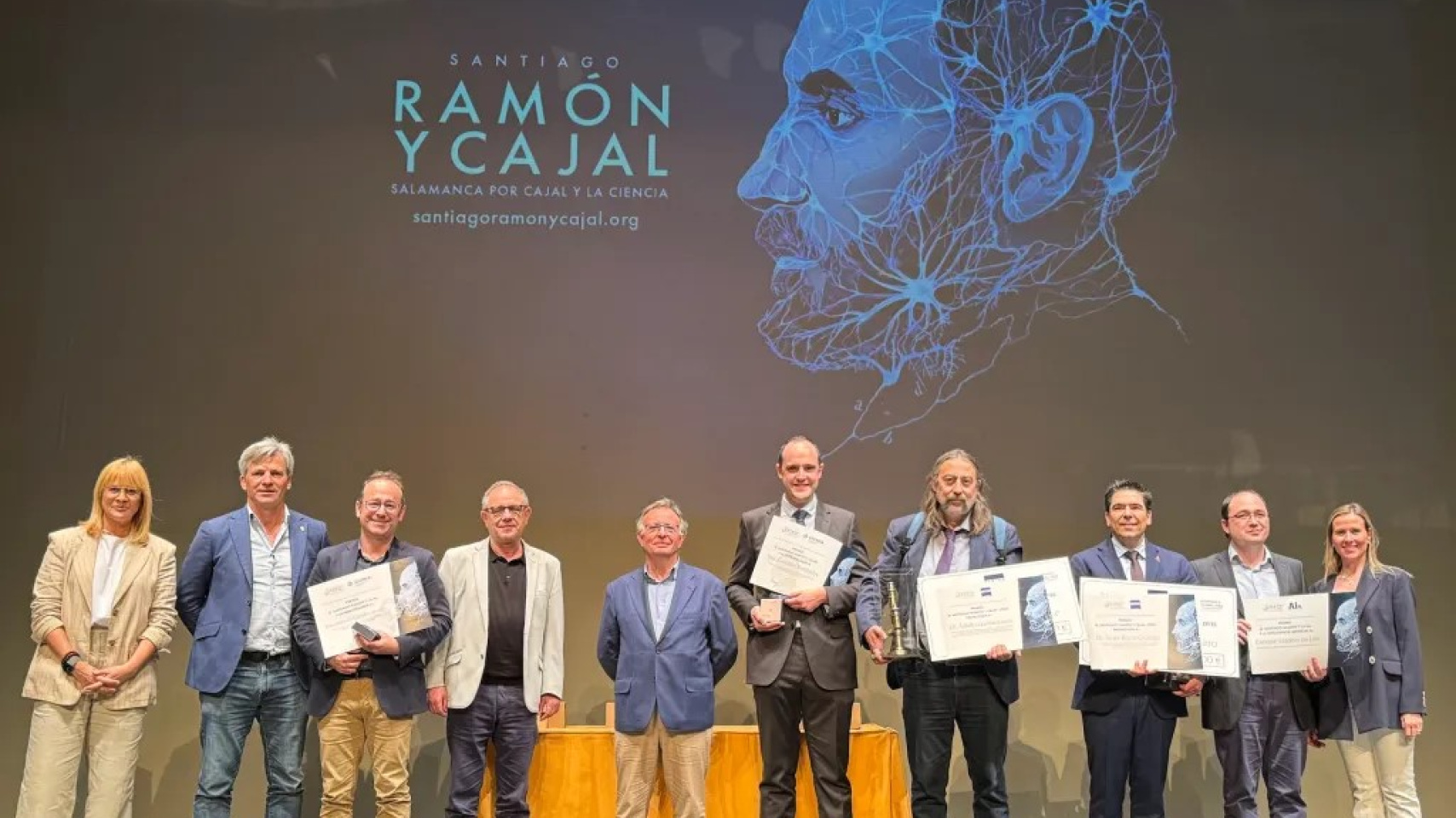 Entrega de los galardones correspondientes a la primera edición de los Premios Ramón y Cajal
