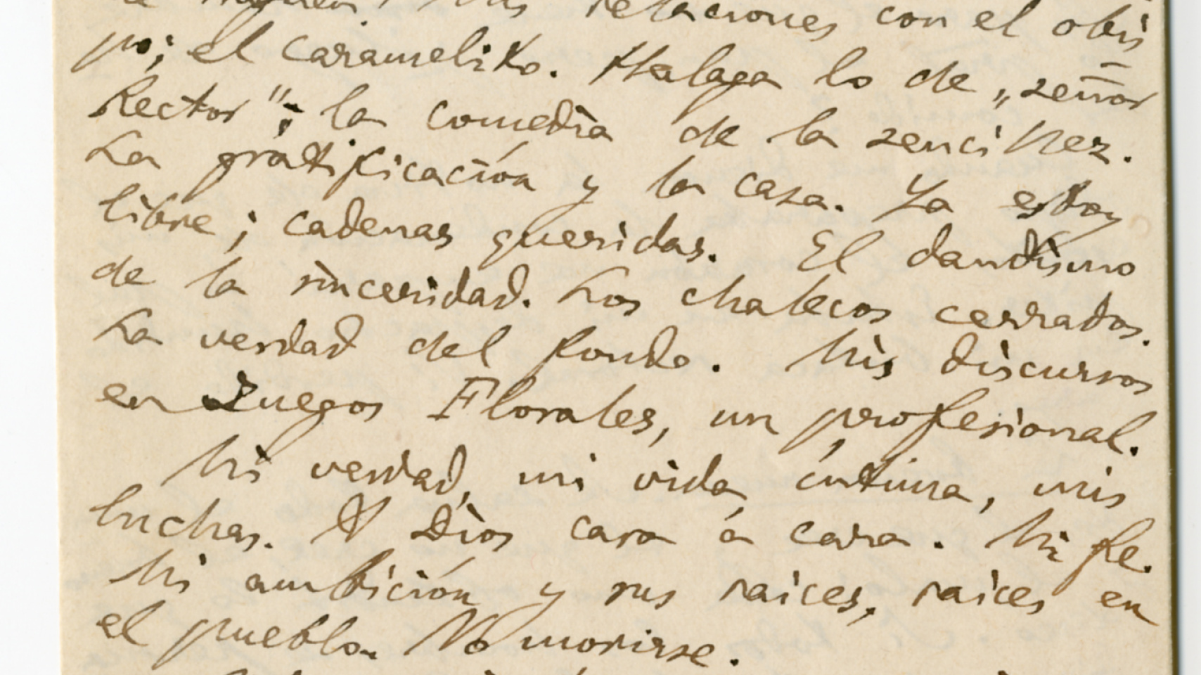 Cuartillas manuscritas sin título [Procedencia: CMU/Universidad de Salamanca]