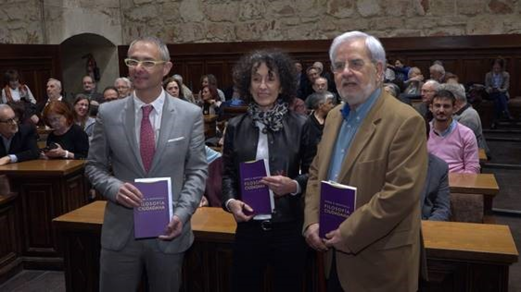 Ricardo Rivero, Mercedes Cabrera y Miguel Ángel Quintanilla
