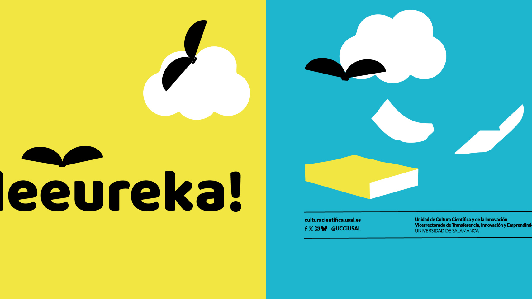 Cartel del programa de fomento de la ciencia a través de la lectura "Leeureka!"