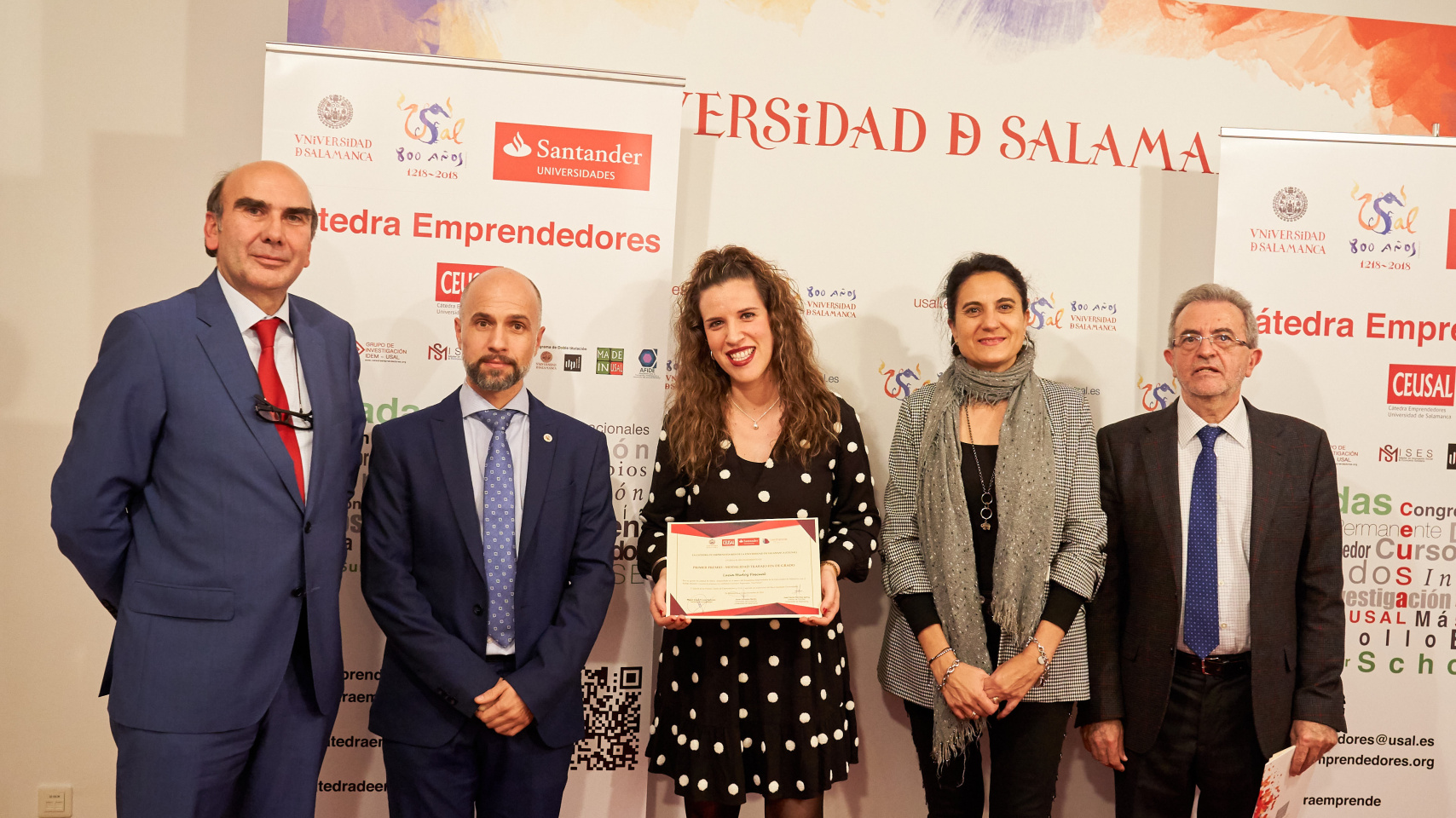 Lucía Muñoz Pascual, primer premio trabajo fin de grado.