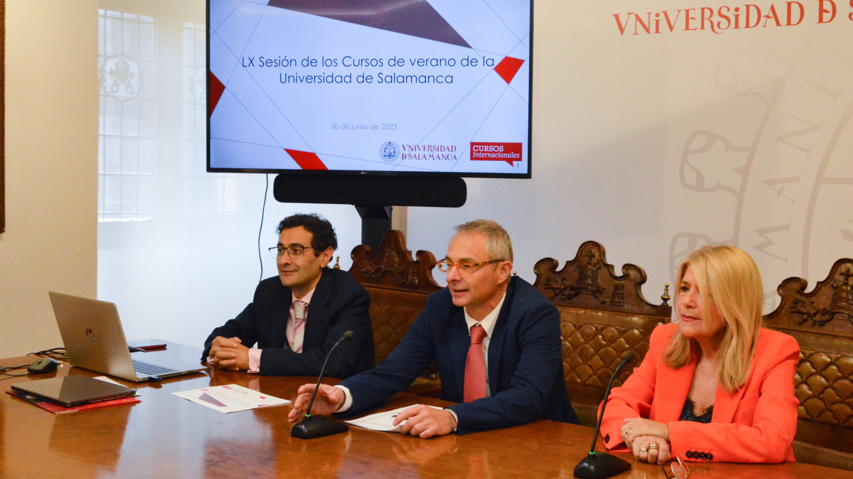 Rueda de prensa de presentación de los Cursos de Verano de la Universidad de Salamanca