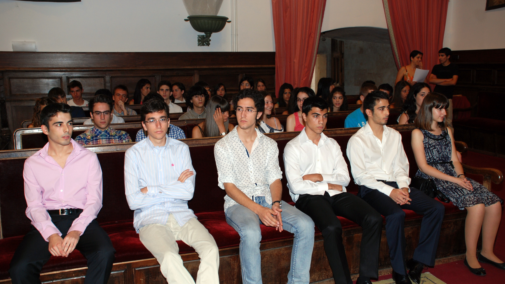 Momentos previos al acto celebrado en el Paraninfo de la Universidad