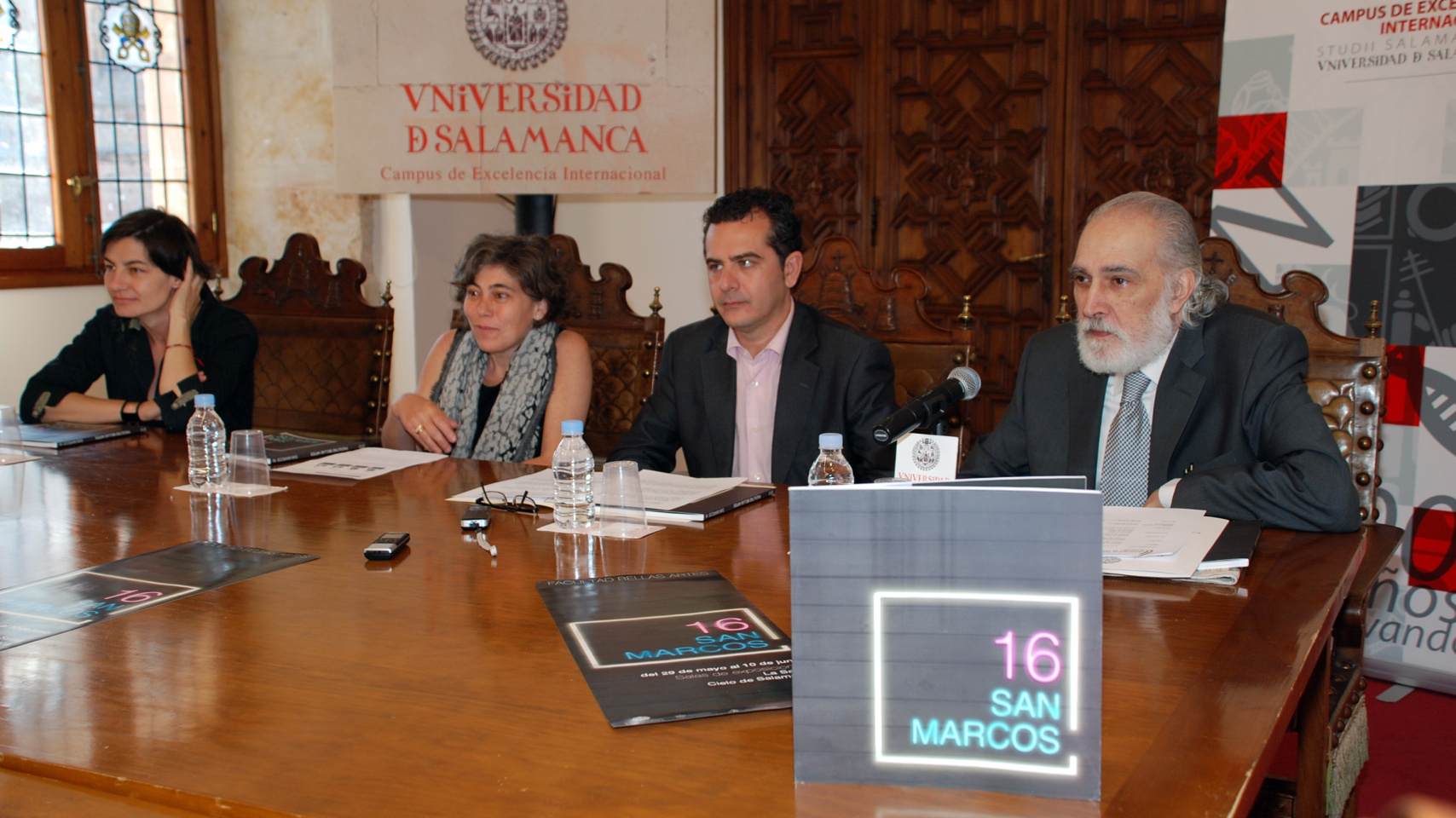 La presentación de la XVI edición de los Premios San Marcos de la Facultad de Bellas Artes se realizó en la Sala de Retratos del Rectorado.