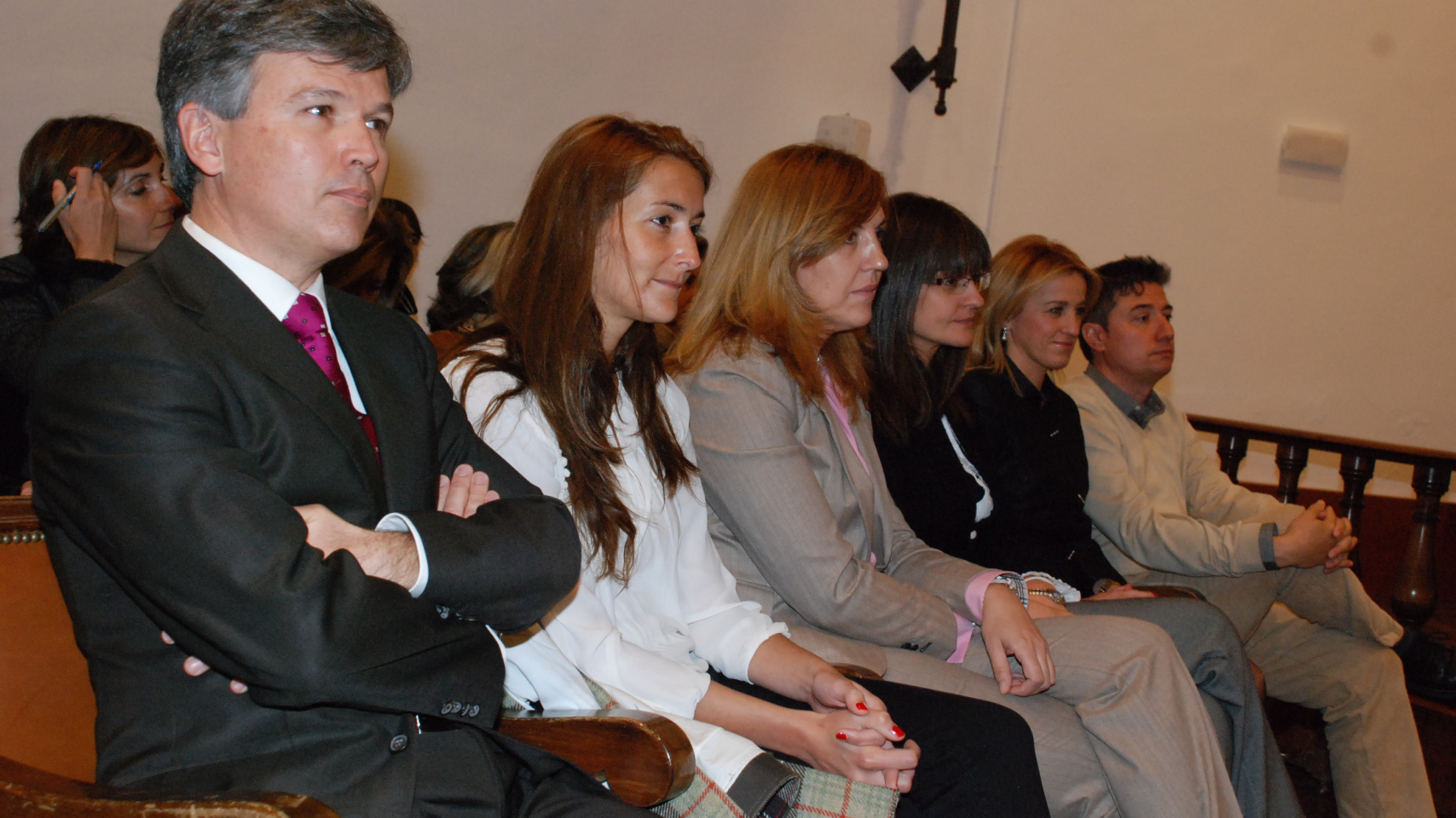 Imagen de los galardonados en un momento del acto de entrega