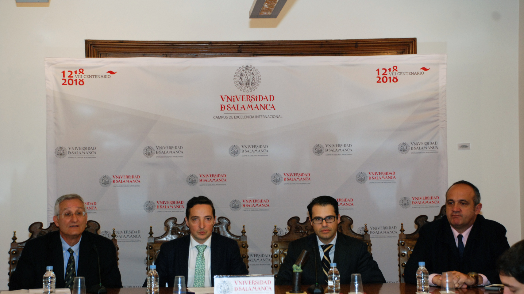 Eugenio Santos, Juan Manuel Corchado, Adolfo Álvarez y Nicolás Rodríguez