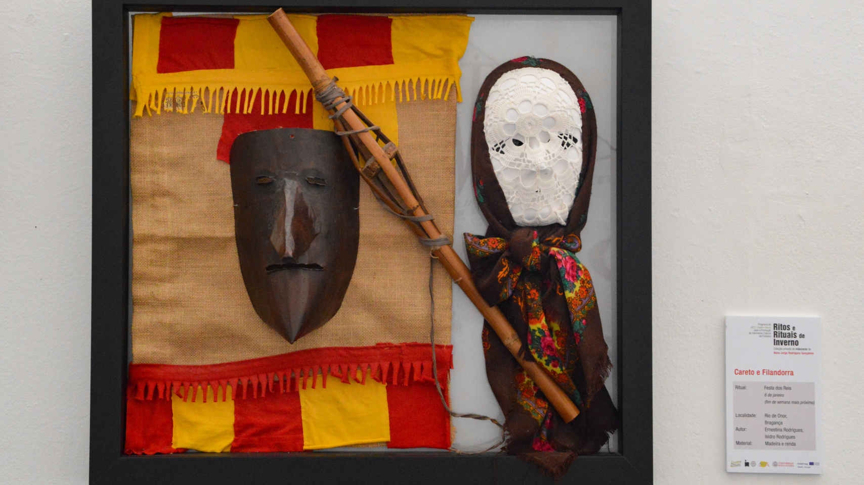 Piezas de la exposición "Ritos e Rituais de Invierno"