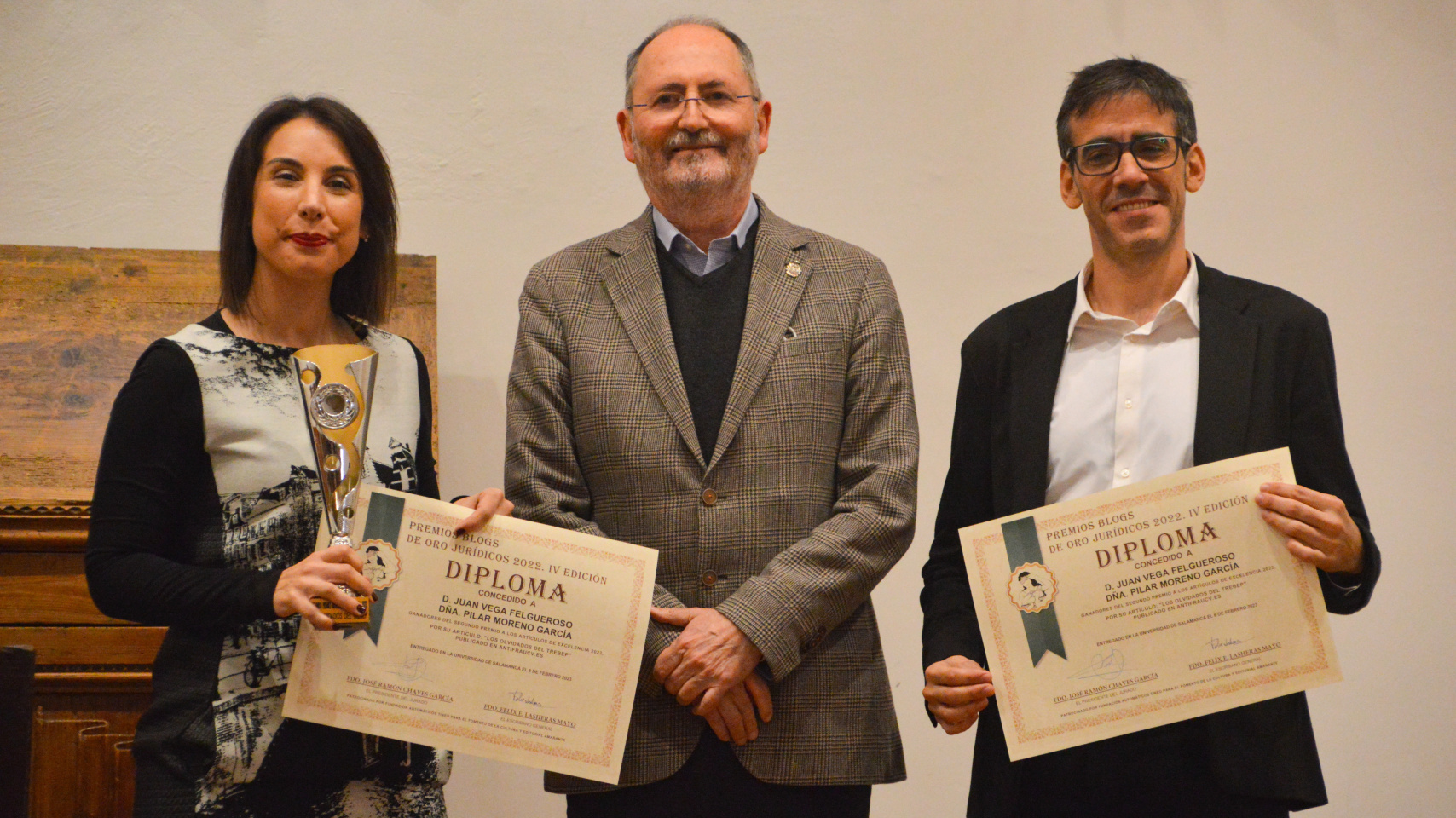 El rector preside la entrega de los premios Blogs de Oro Jurídicos