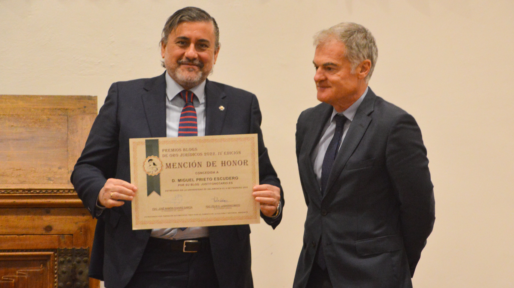 El rector preside la entrega de los premios Blogs de Oro Jurídicos