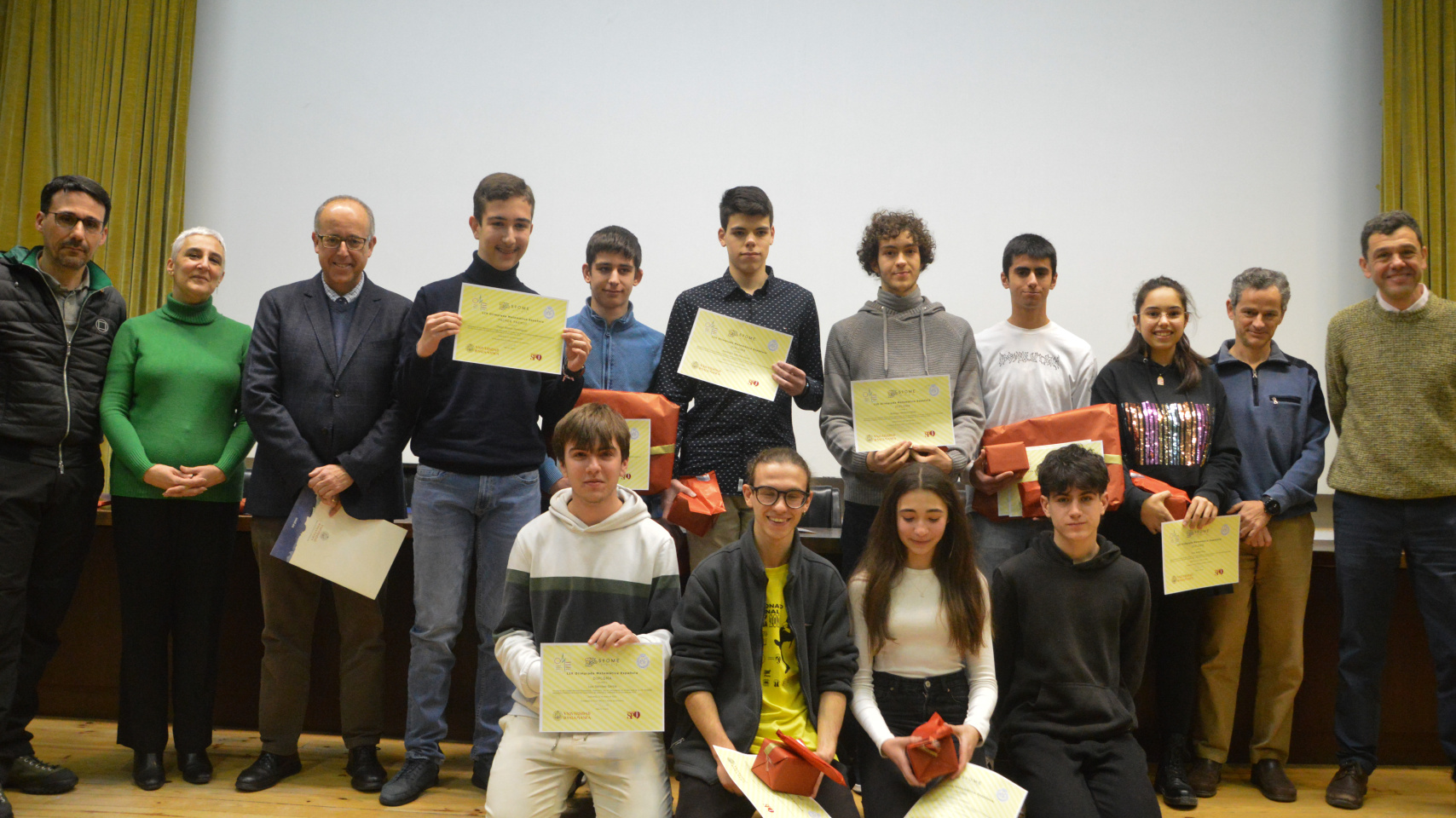 Entrega de premios fase local de las Olimpiadas de Matemáticas