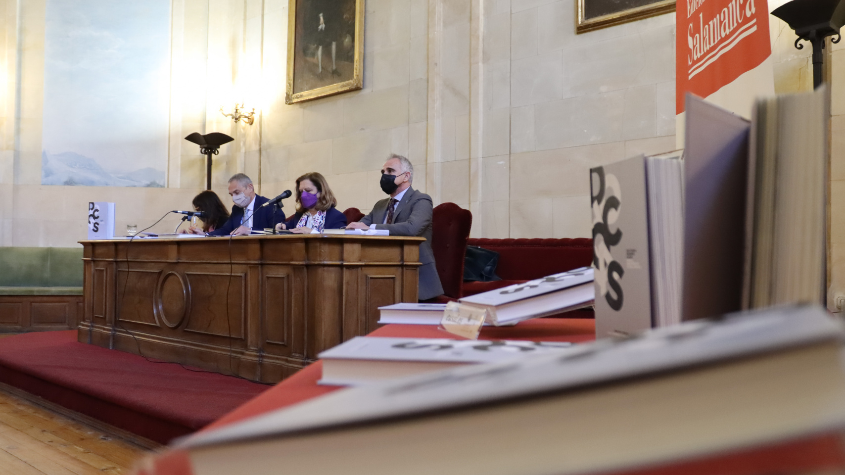 Acto en el aula Lucia de Medrano del Edificio de Escuelas Mayores