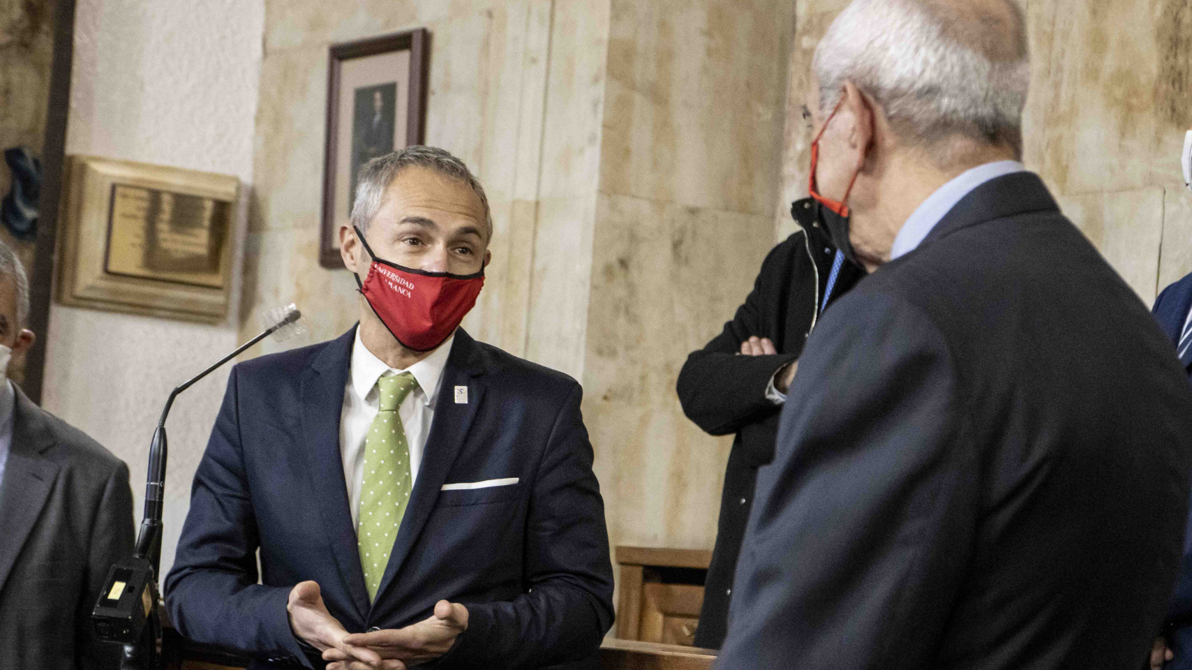 Ricardo Rivero, Rector de la Universidad de Salamanca y Pedro Díaz, consejero delegado de Gruposa