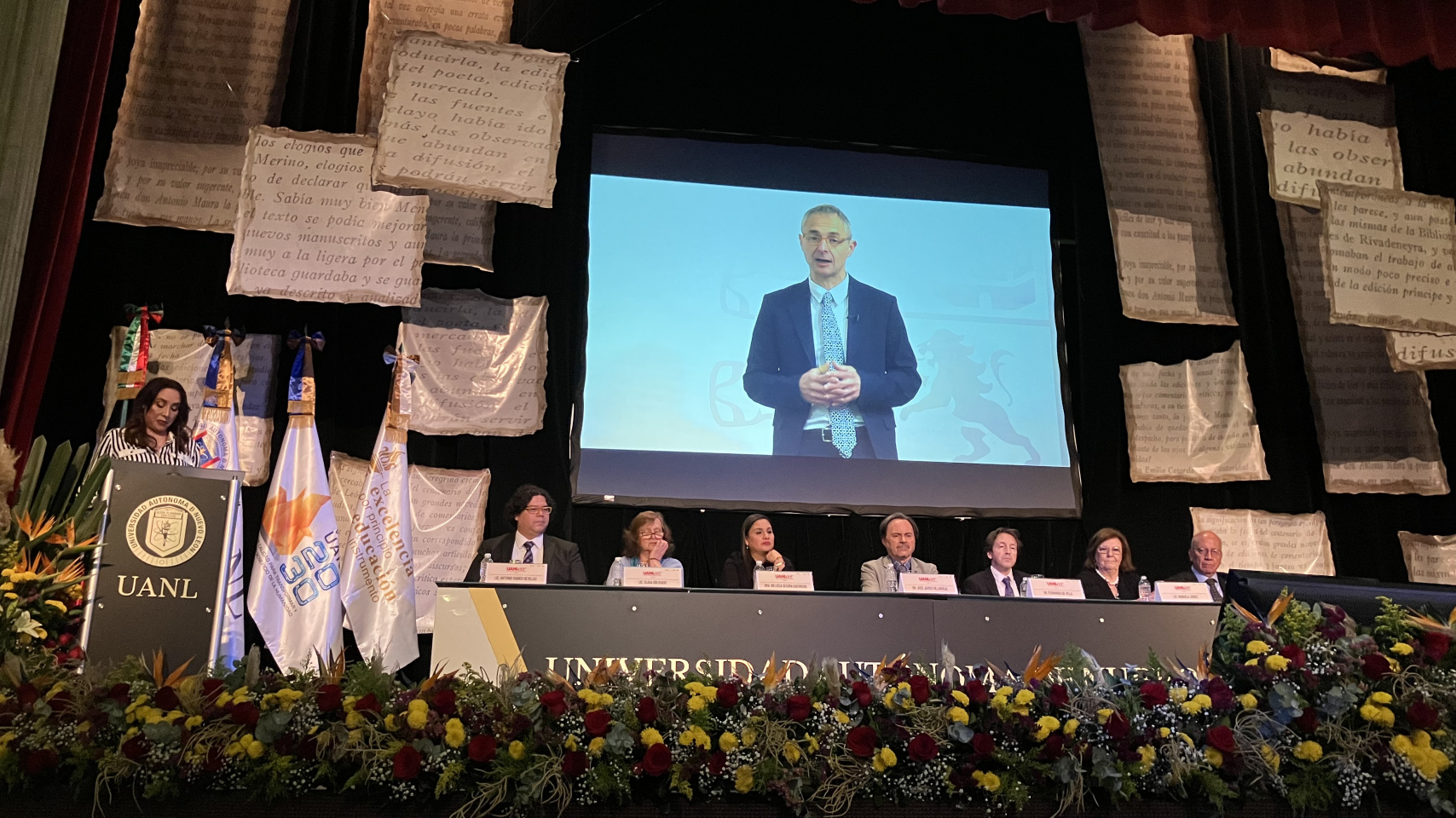 Intervención del rector de la Universidad de Salamanca, Ricardo Rivero