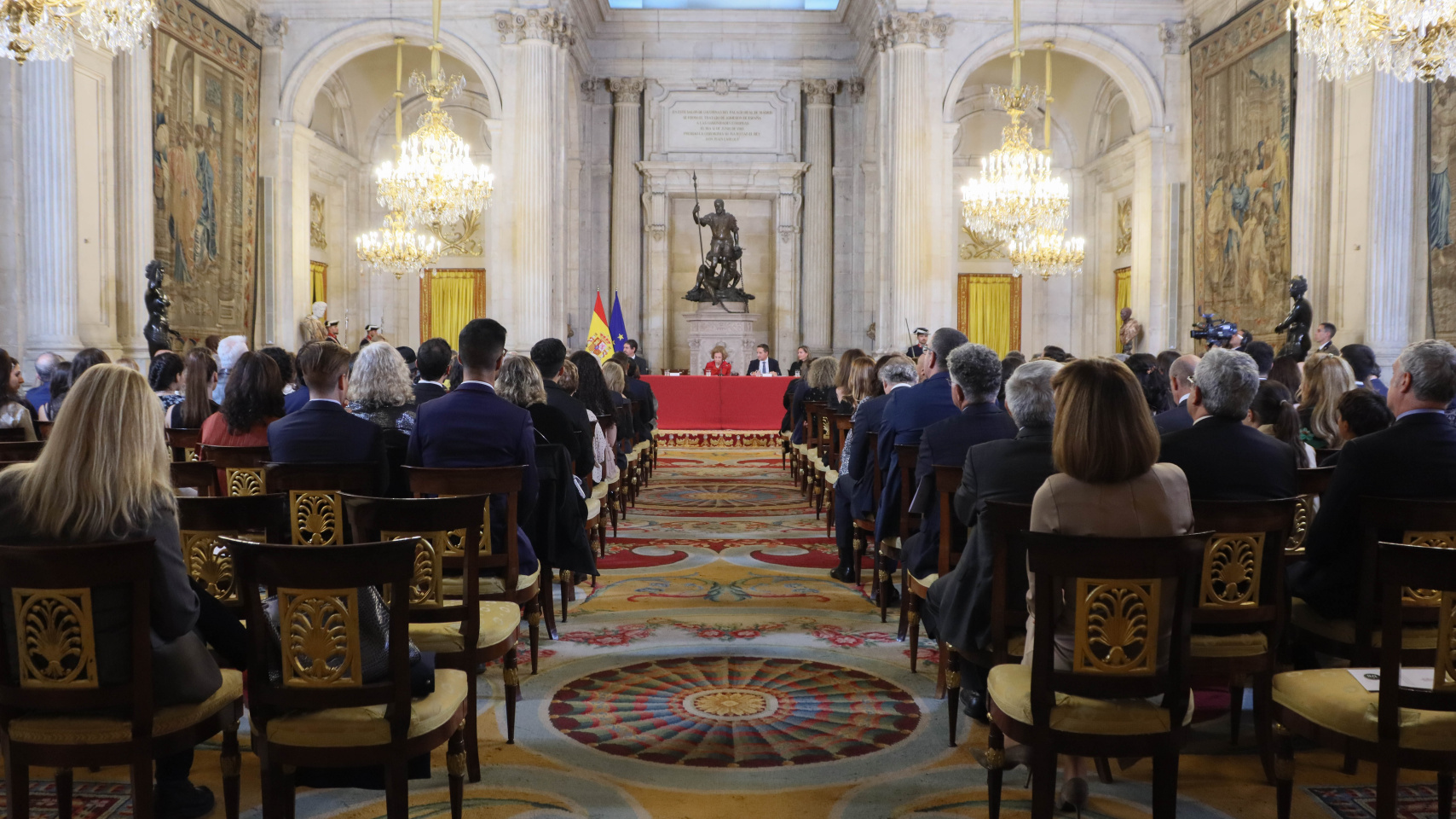 Acto de entrega del Premio Reina Sofía de Poesía Iberoamericana en Palacio Real