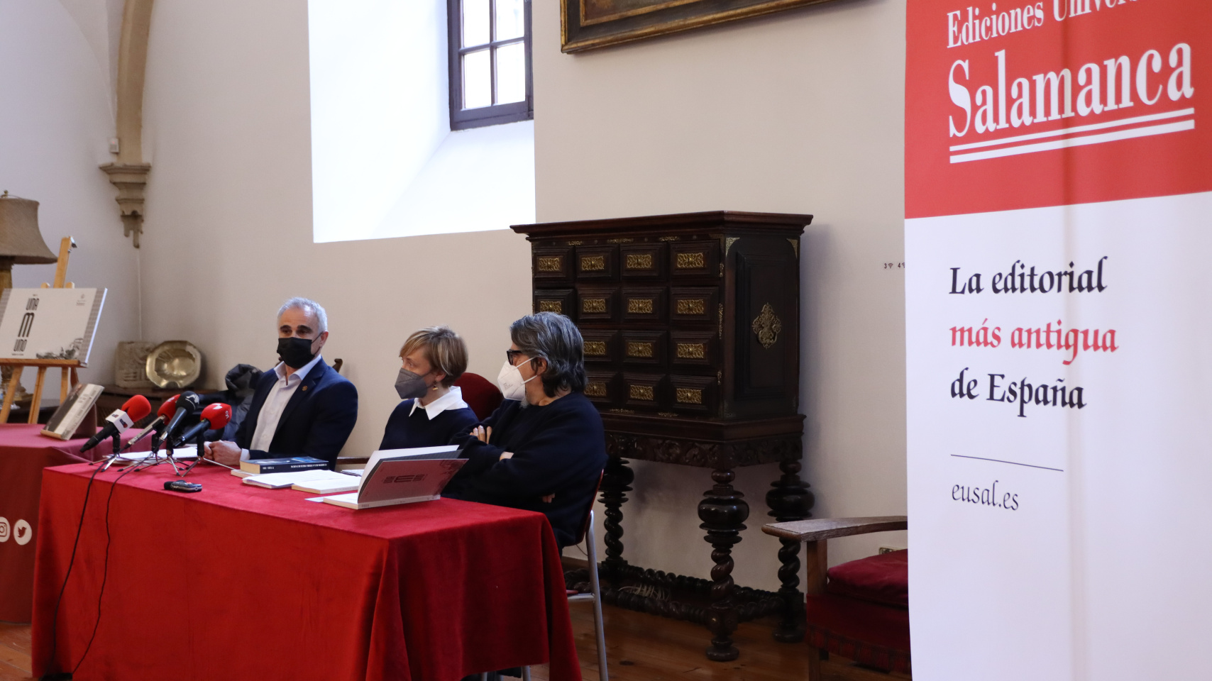 Jacobo Sanz, Ana Chaguaceda y Luis García Jambrina