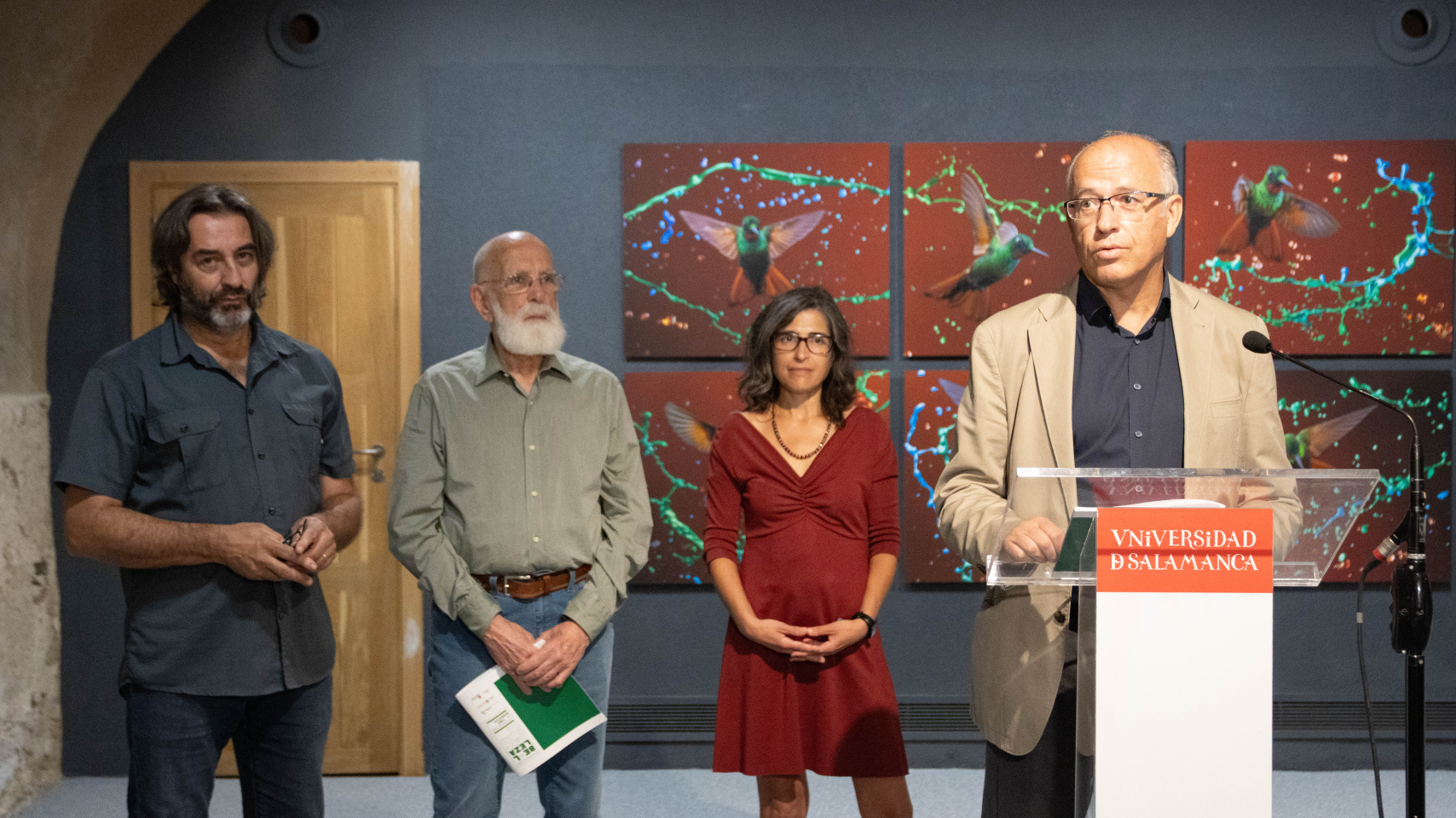 Javier Panera, Tony Genérico, Esther Gambi y José Manuel Santos durante la rueda de prensa