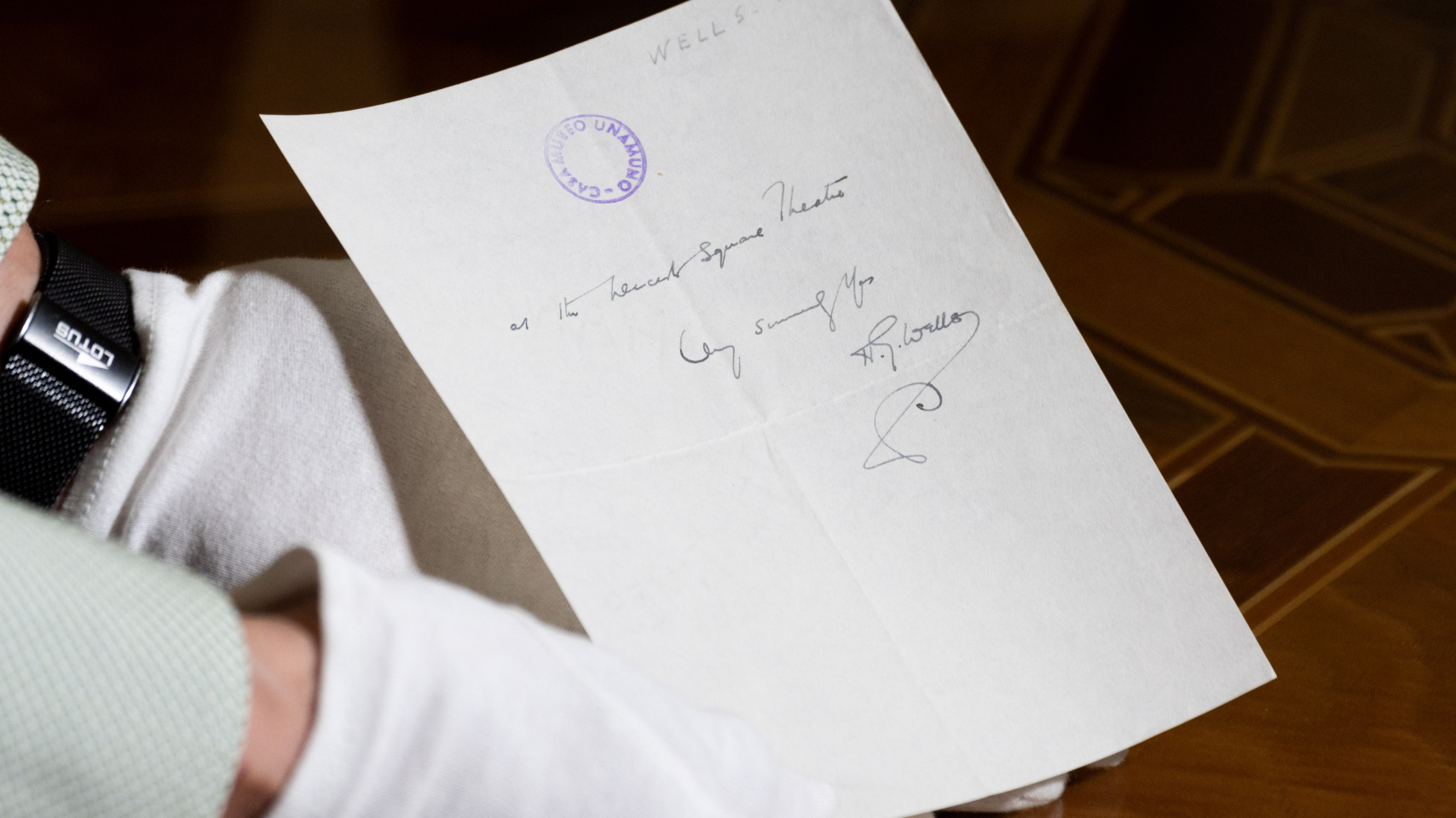 Carta de H.G Wells a Miguel de Unamuno.