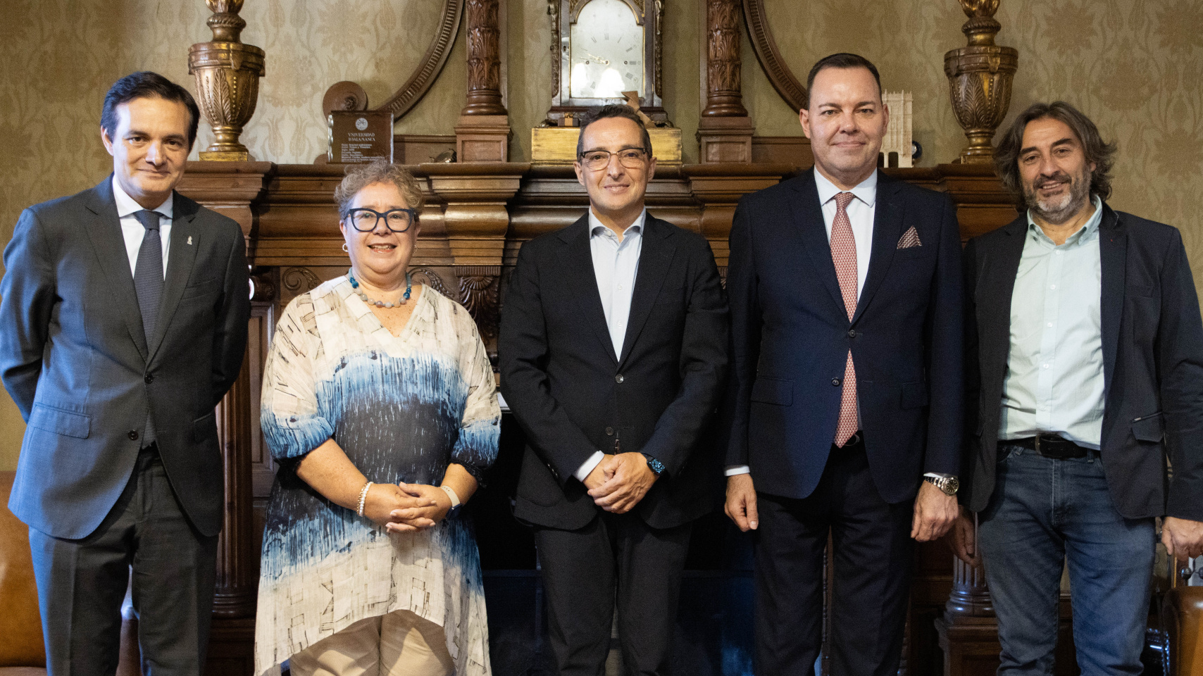 Raúl Fernández, Matilde Olarte, Juan Manuel Corchado, José María Viejo, y Javier Panera