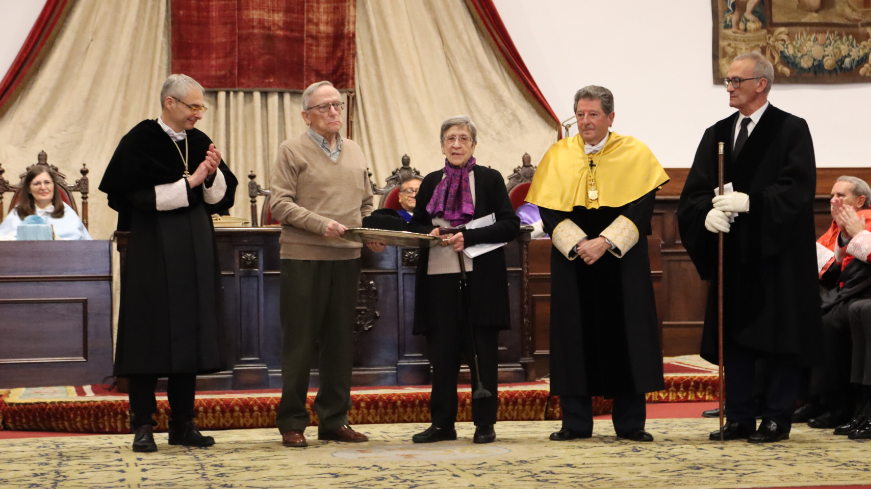 Acto reconomiento como doctor  honoris causa a Miguel de Unamuno en el Paraninfo de la Universidad de Salamanca