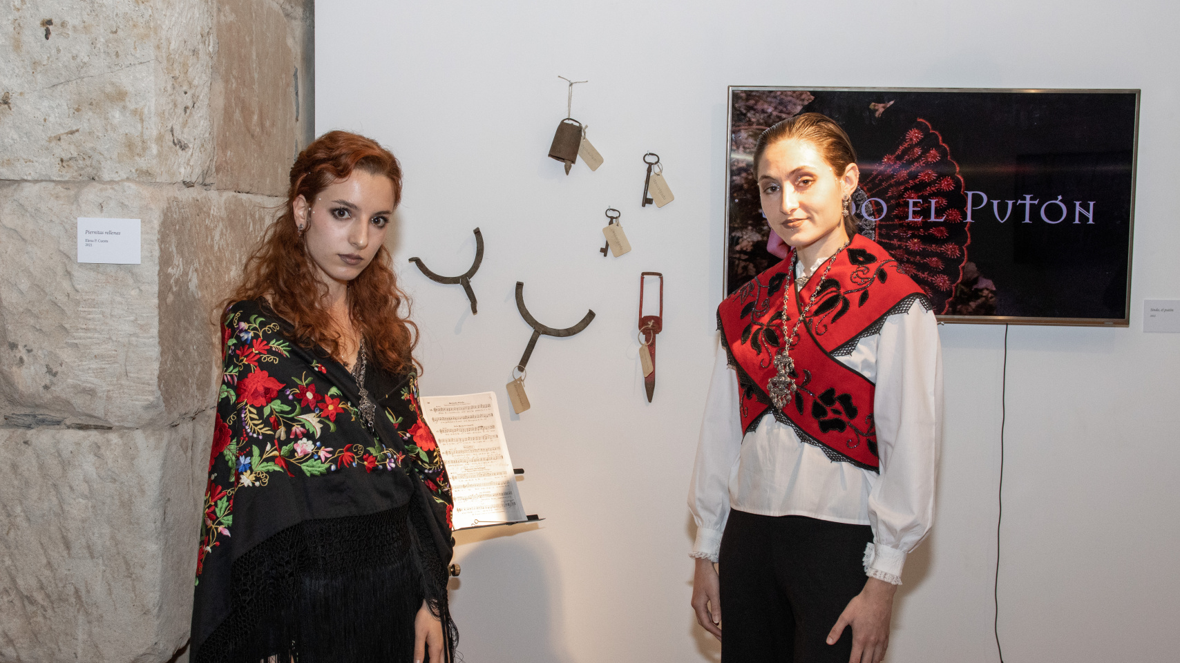Elena P. Cuesta y María Marlen, artistas.