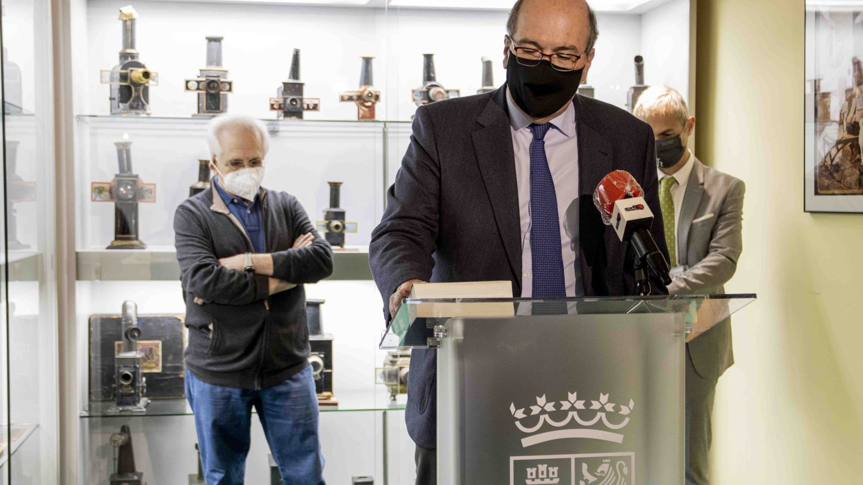 José Ramón González García, director general de Políticas Culturales de la Junta de Castilla y León, hablando en la presentación