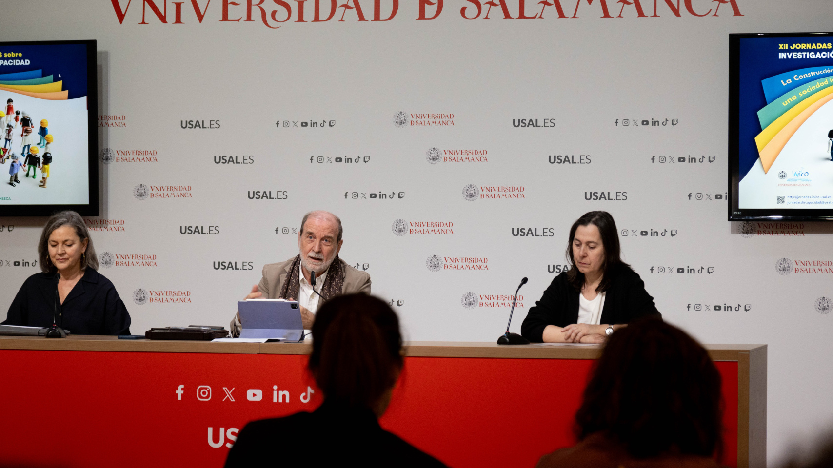 Presentación de las XII Jornadas Científicas Internacionales de Investigación sobre Discapacidad.