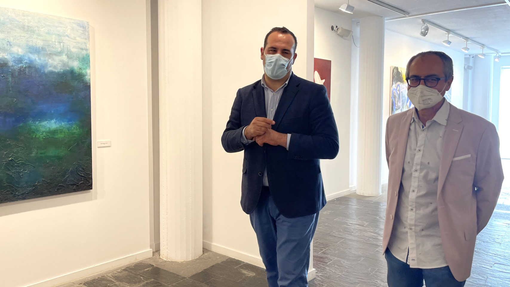 David Mingo y Luis Barrio en La Salina