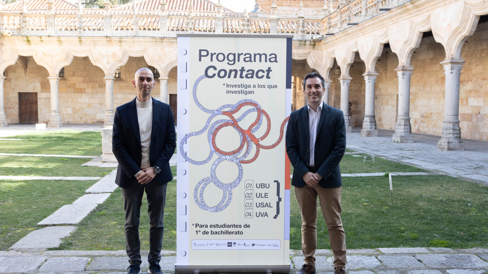 Raúl Rivas y Federico Bueno de Mata en la presentación del programa "Contact: Investiga a los que investigan"