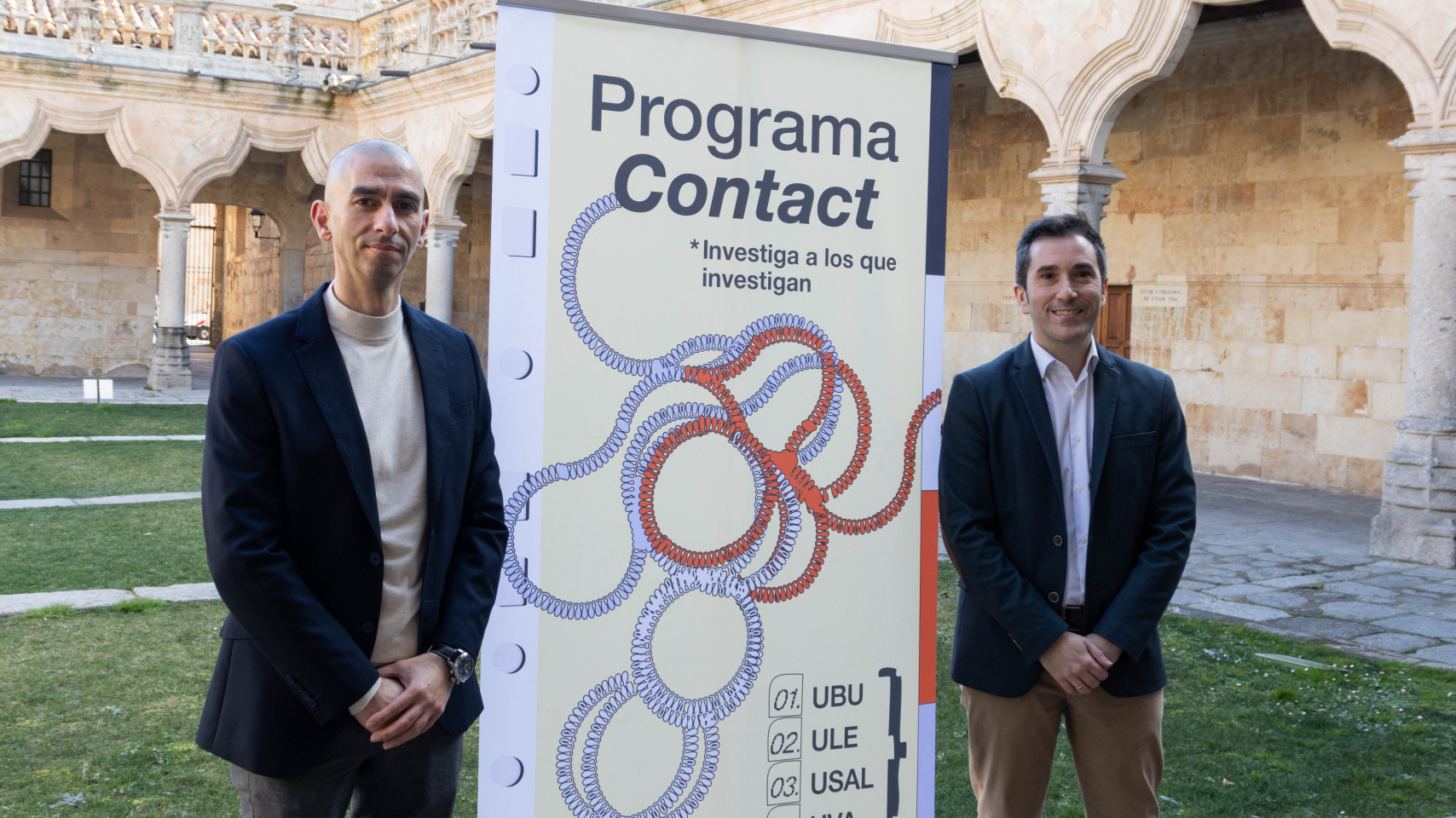 Raúl Rivas y Federico Bueno de Mata en la presentación del programa "Contact: Investiga a los que investigan"