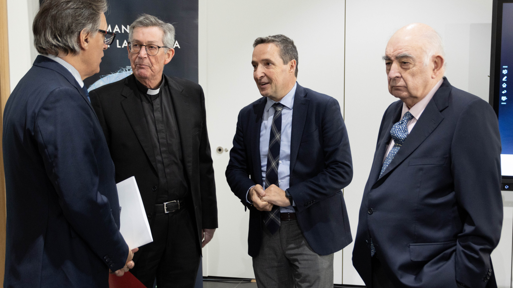 Autoridades en la presentación de las II jornadas "Salamanca: por Cajal y la Ciencia".