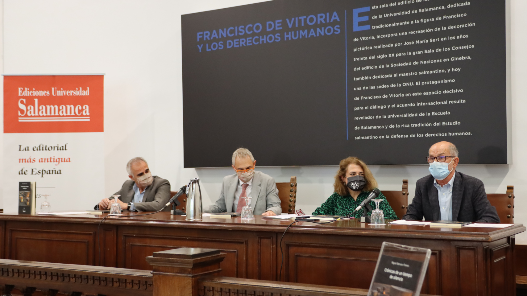 acobo Sanz Hermida, Ricardo Rivero, Ana Martín Suárez y Miguel Barrueco Ferrero en la presentación del libro
