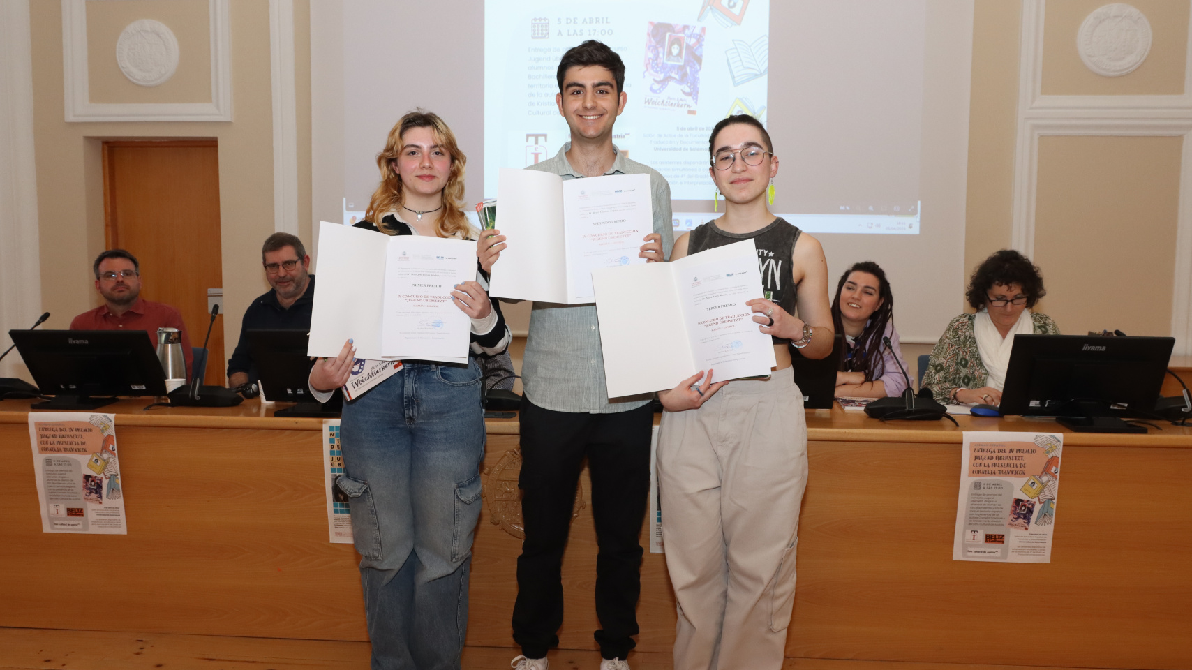 Acto de entrega de los premios del IV Concurso alemán-español “Jugend Übersetzt”