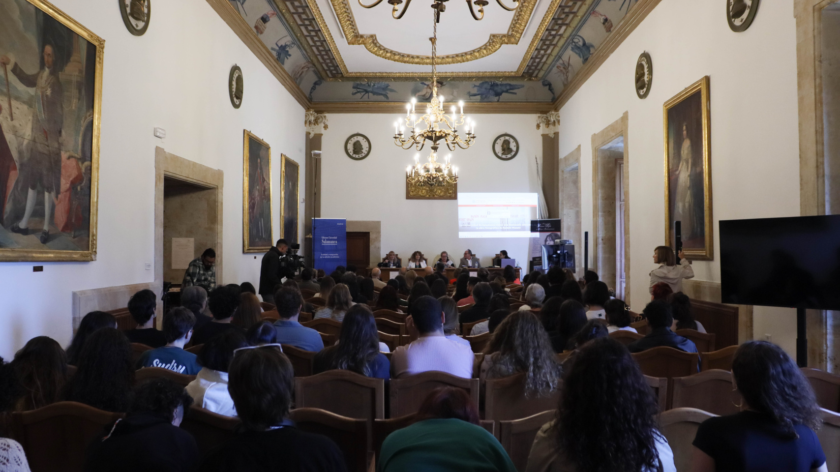 Aula Magna durante la jornada de estudios "Gioconda Belli"