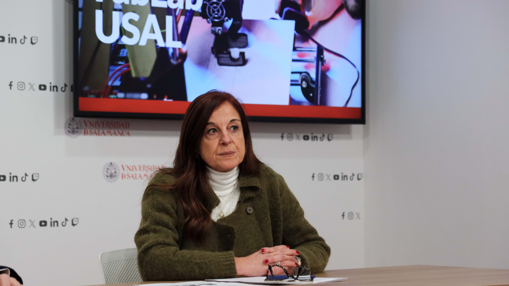 Eva Maestro durante la rueda de prensa.