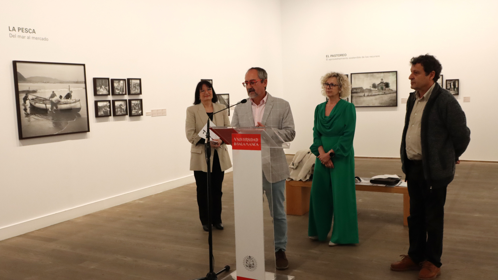 Acto de inauguración de la exposición