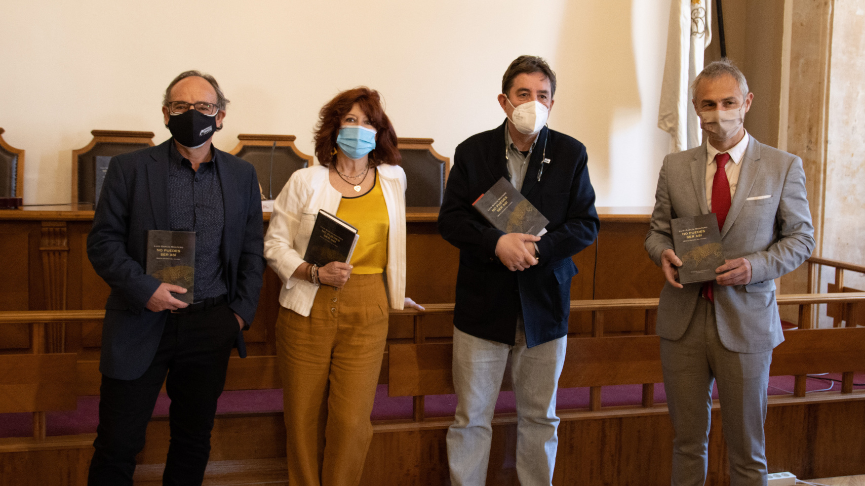 Manuel González de la Aleja Barberán, Lina Rodríguez Cacho, Luis García montero y Ricardo Rivero