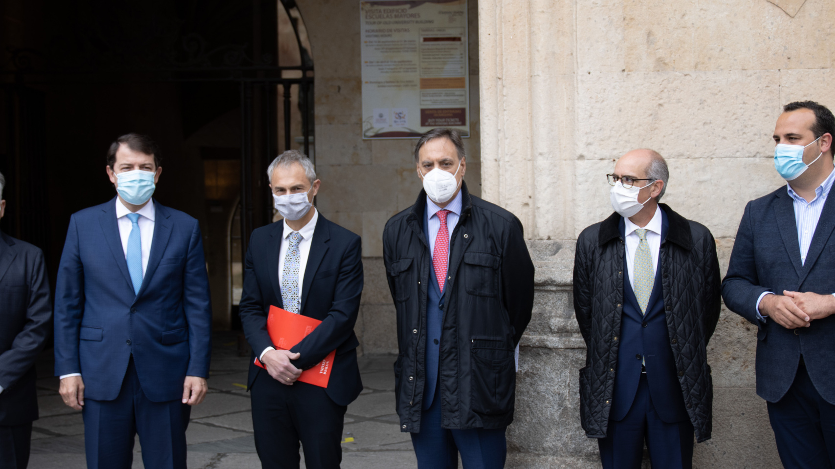 Rafael Castro Guzmán, Alfonso Fernández Mañueco, Ricardo Rivero Ortega, Carlos García Carbayo, Javier Iglesias García y David Mingo.