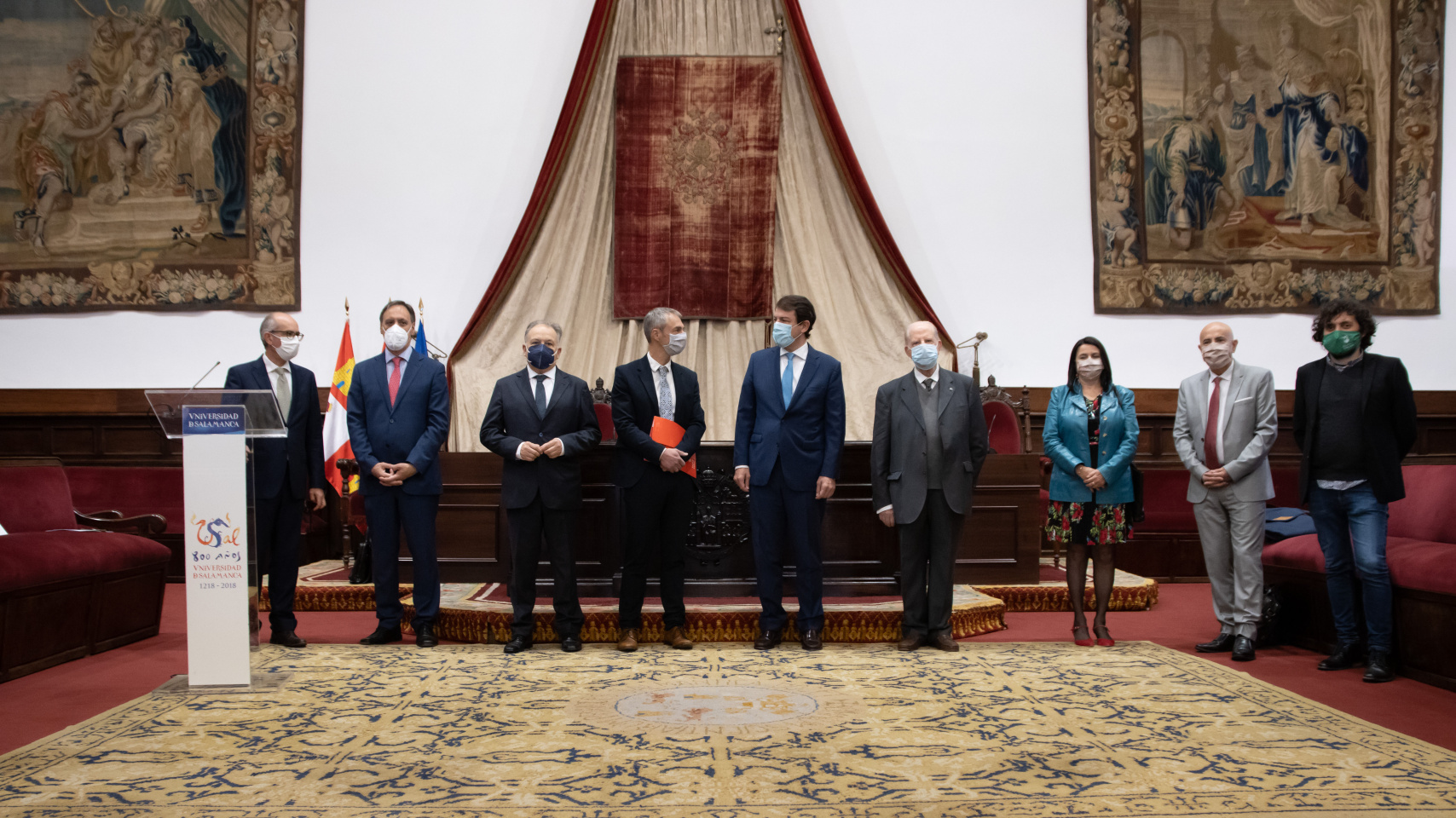 Javier Iglesias García, Carlos García Carbayo, Rafael Castro Guzmán, Ricardo Rivero Ortega, Alfonso Fernández Mañueco, Alfonso Rodríguez Gutiérrez de Ceballos, Ana Castro Santamaría, Luis de las Heras Santos y Alberto Santamaría Fernández.