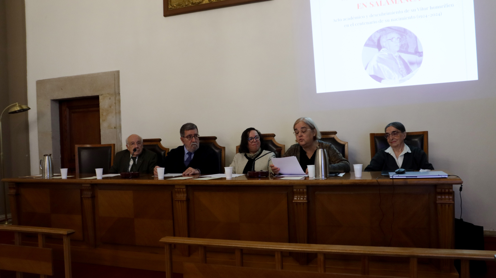 Acto homenaje al profesor Manuel Díaz y Díaz en el Aula Magna