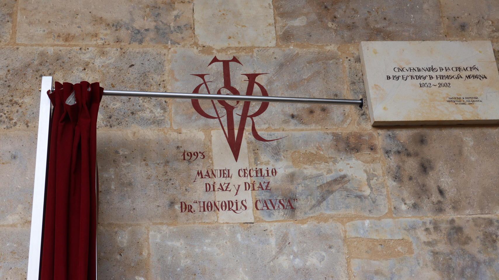 Vítor de Manuel Díaz y Díaz en la Facultad de Filología