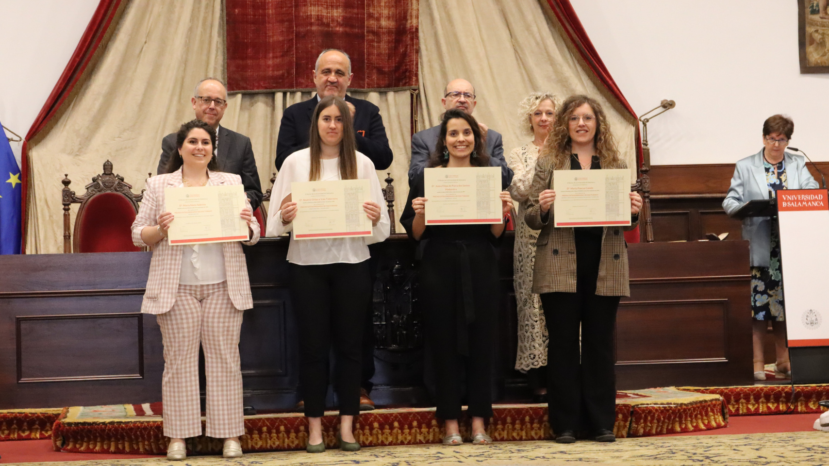 Premios extraordinarios de doctorado celebrado en el Paraninfo de la Universidad de Salamanca