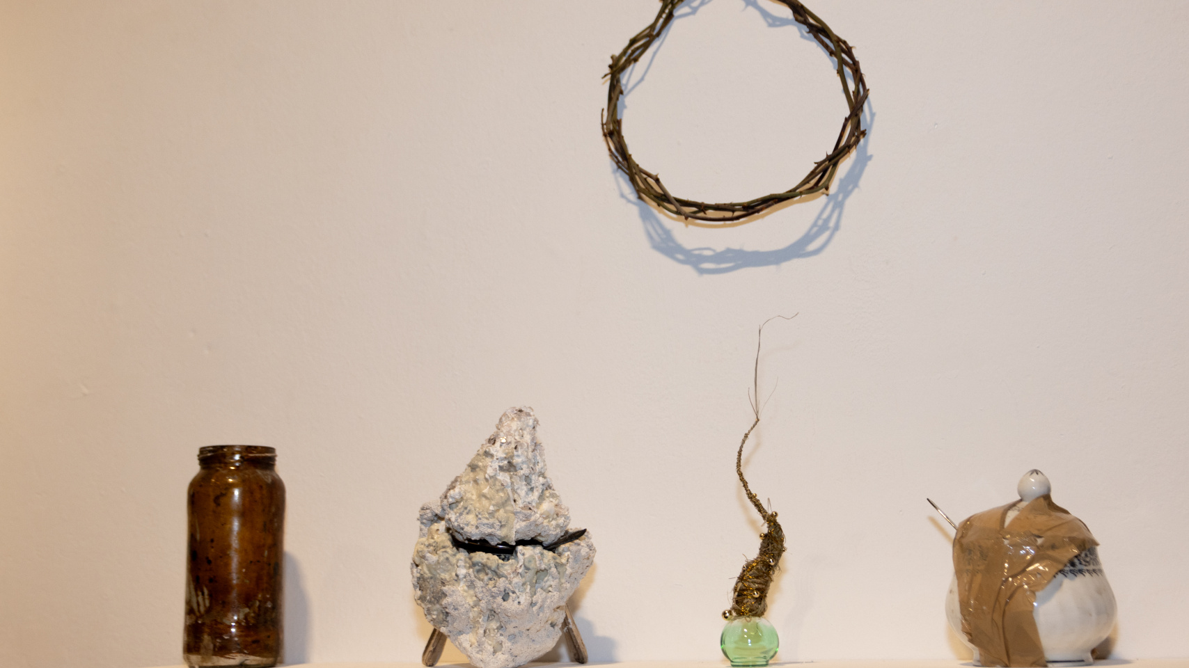 Parte de la muestra "Deus ex Machina" expuesta en el Espacio de Arte Experimental