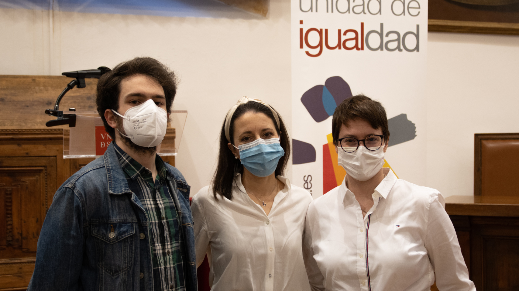 Juan Miguel Arranz Arranz, María Almudena Espinel González e Irina Monforte Padilla