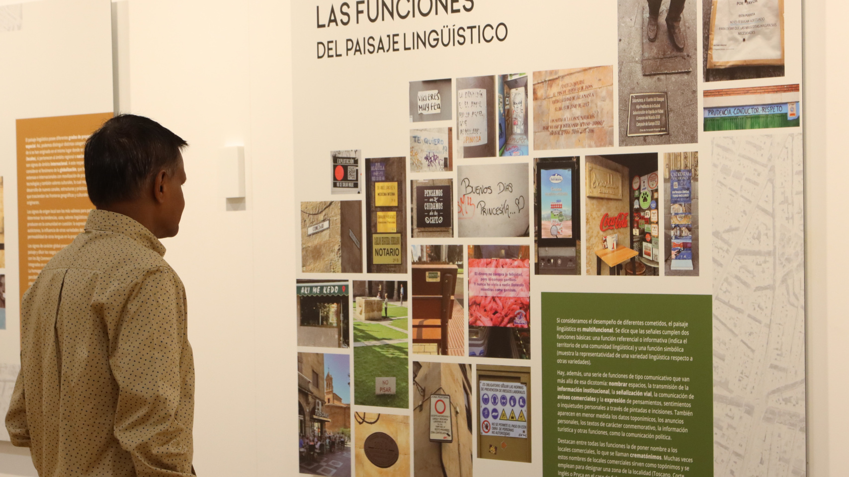 Inauguración de la  exposición "el paisaje lingüístico" en el CIE de la Universidad de Salamanca
