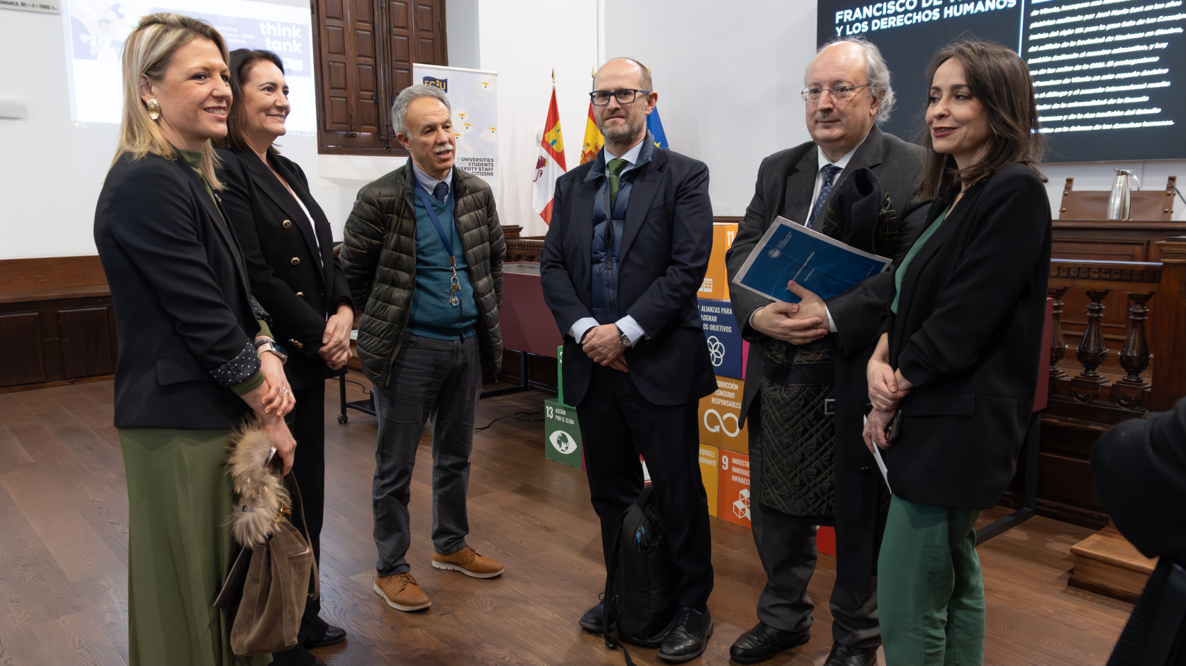 Autoridades e interventores del foro "EC2U Think Tank"