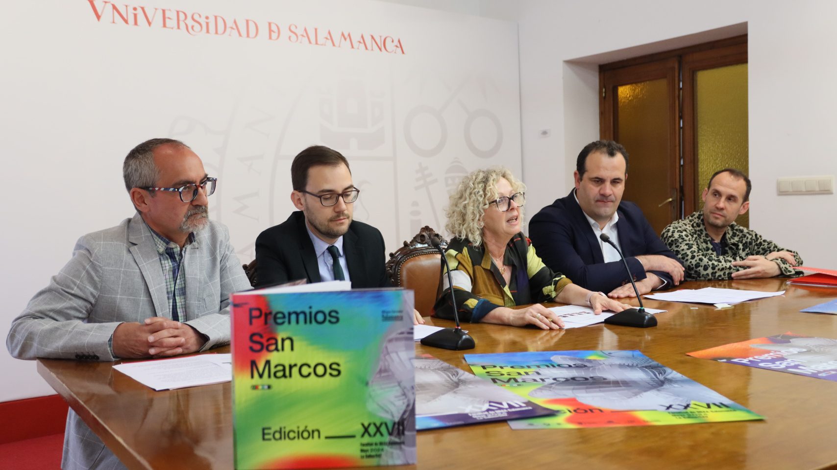 Rueda de prensa presentación Premios San Marcos en el Rectorado de la USAL